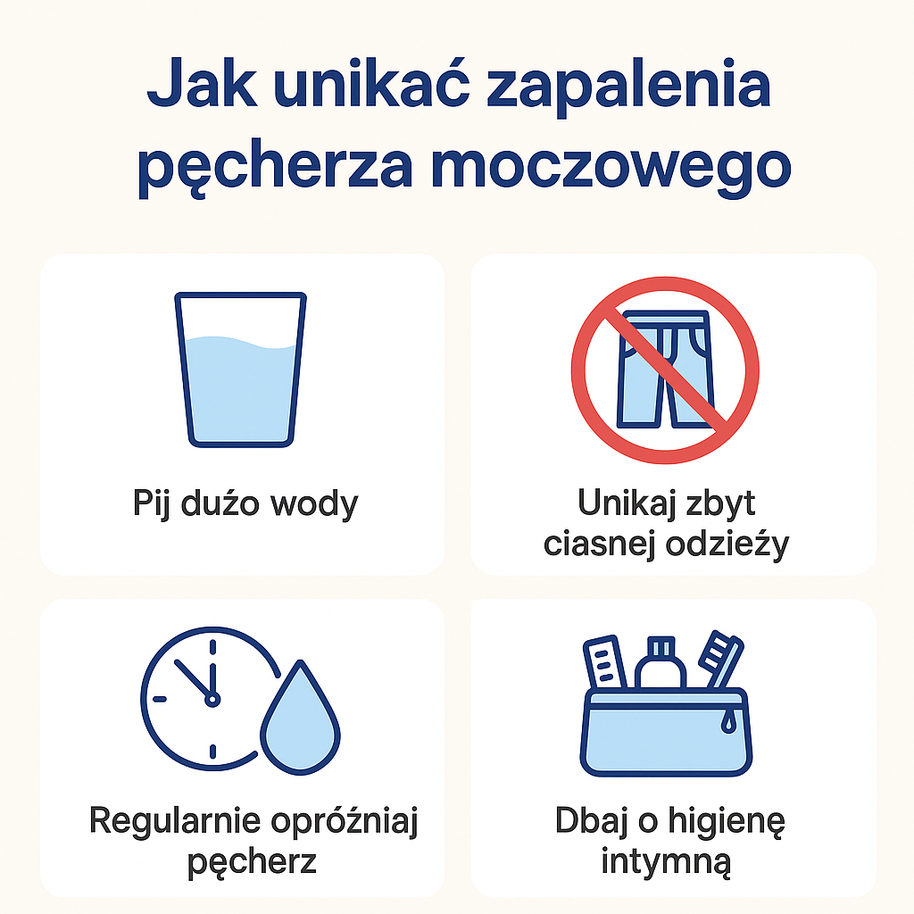 jak unikać zapalenia pęcherza moczowego